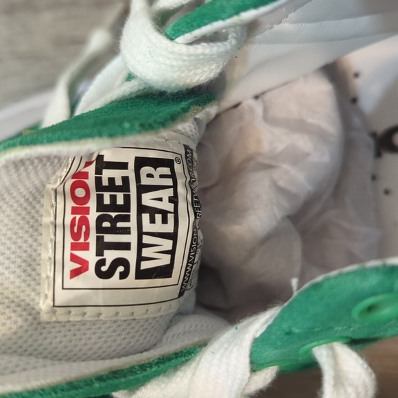 Vision Street Wear Retro Hi-Top Pepper Green Skate Shoes - Picture 9 of 10